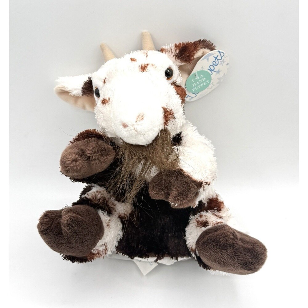 Wishpets Billy Goat Plush Hand Puppet Farm Animal Kids Story Time‎ Nibbles NWT
